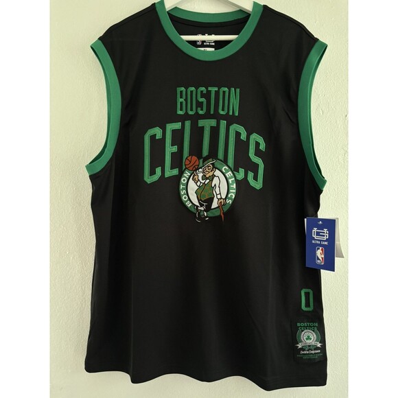 NBA Boston Celtics Jayson Tatum 0 Mens M Green Tank Jersey New Mass Basketball - Picture 1 of 8